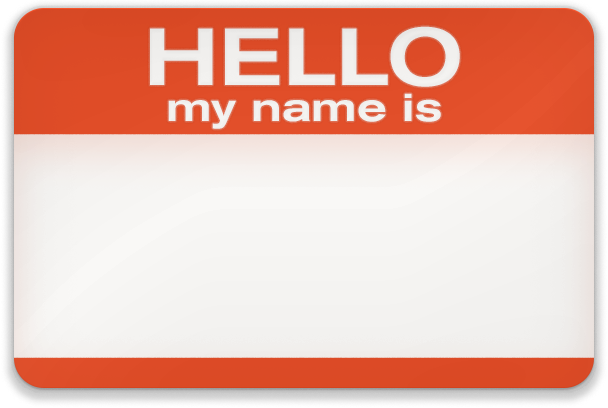 Hello my name is sticker